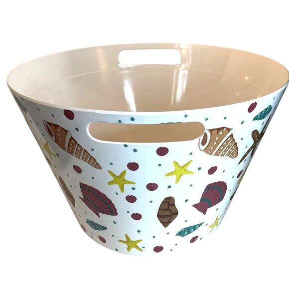 Temptations By Tara Melamine Multicolor Seashells Tailgate Summer Beach Party - Picture 1 of 8